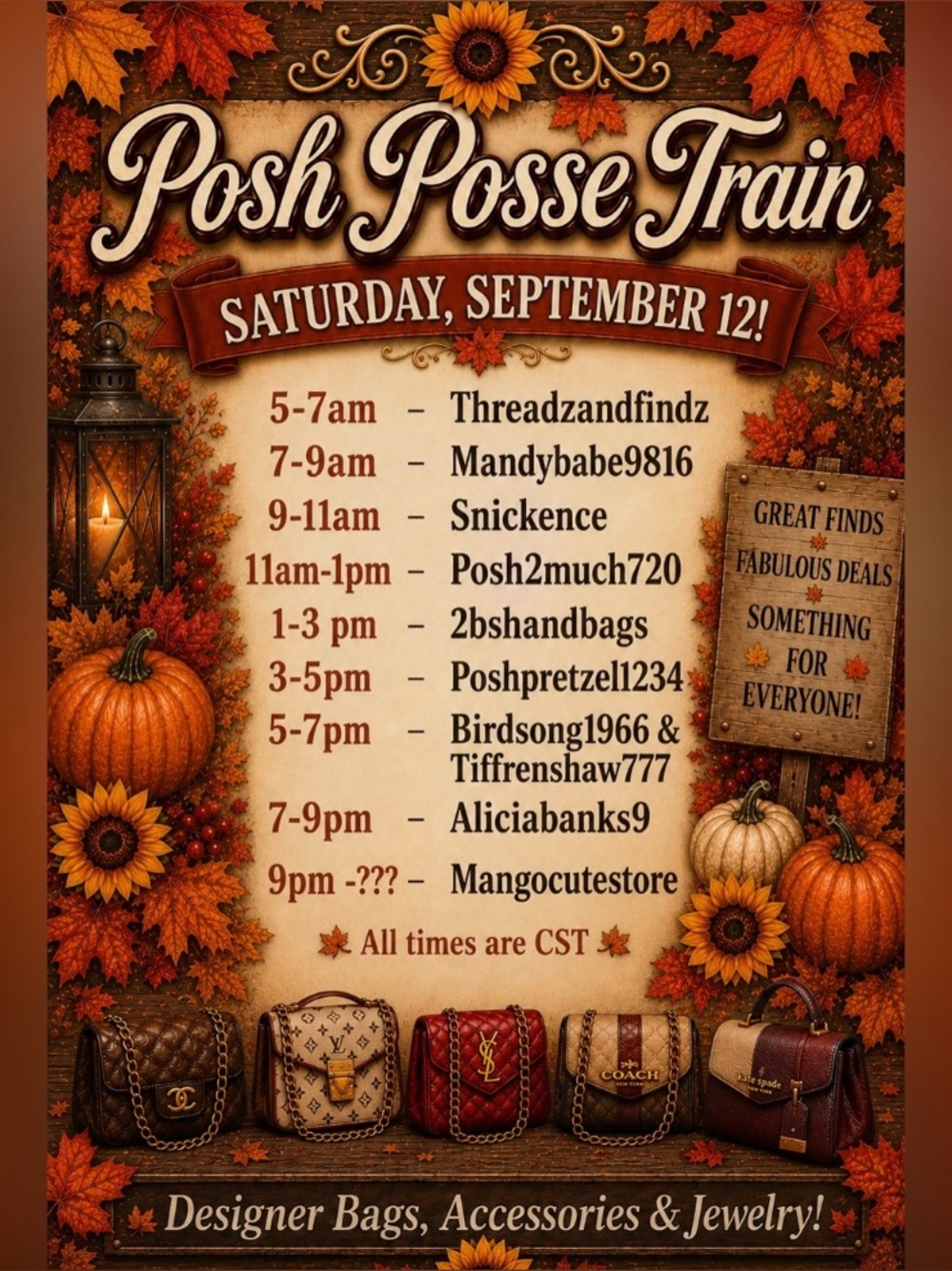 Posh Posse Raid Train! Follow everyone and bookmark!!